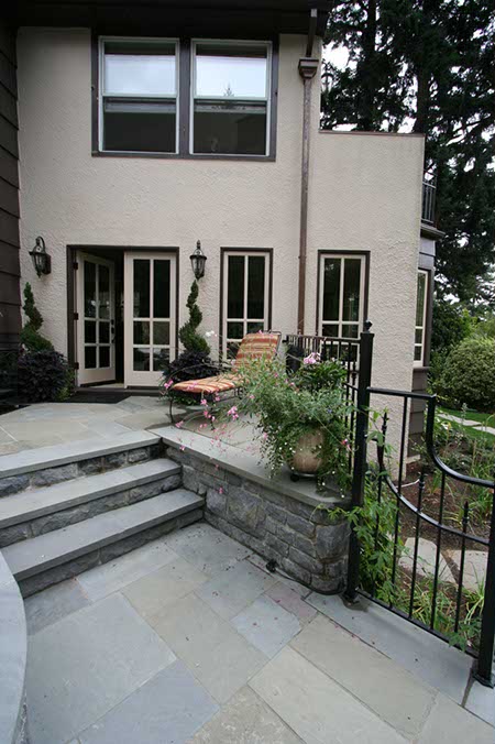 steps with bluestone treads