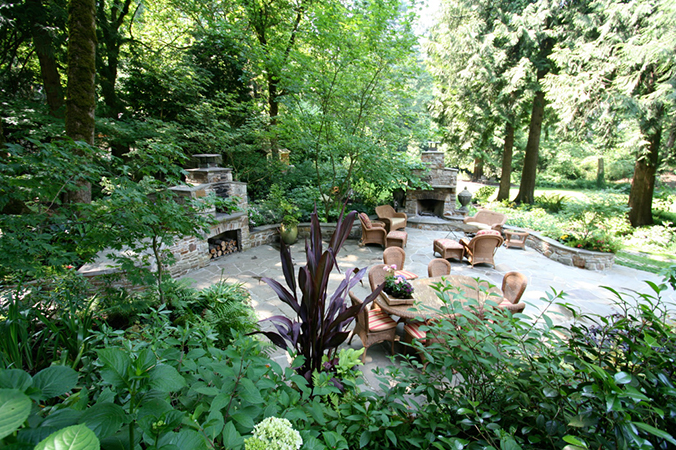 view of outdoor kitchen