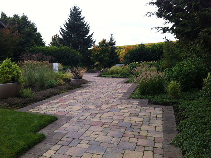 large cobblestone path