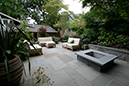 precut bluestone patio with fire pit 1b