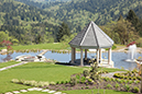 garden onto lake