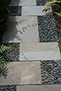 bluestone pebble path